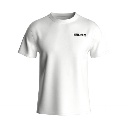 FORGED TO SERVE STAMP T-SHIRT - WHITE