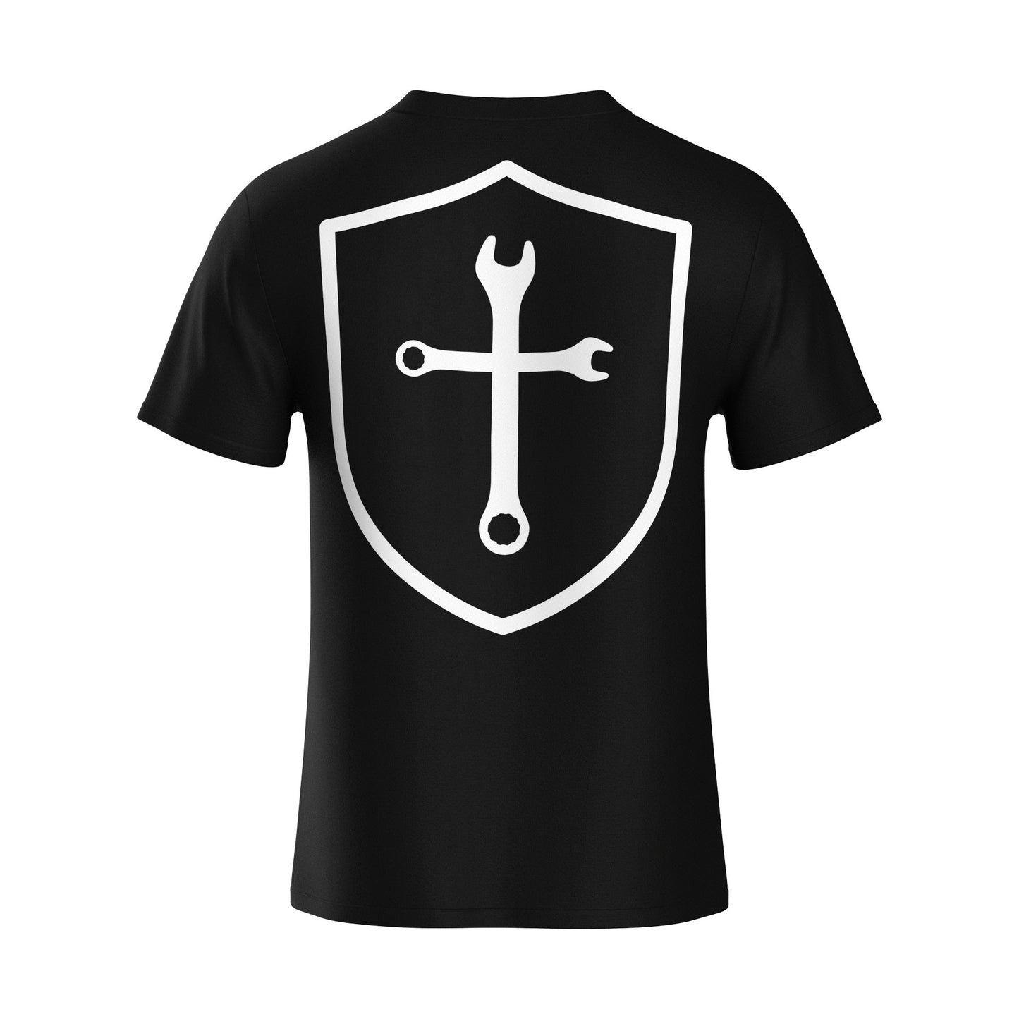 FORGED TO SERVE CROSS T-SHIRT - BLACK