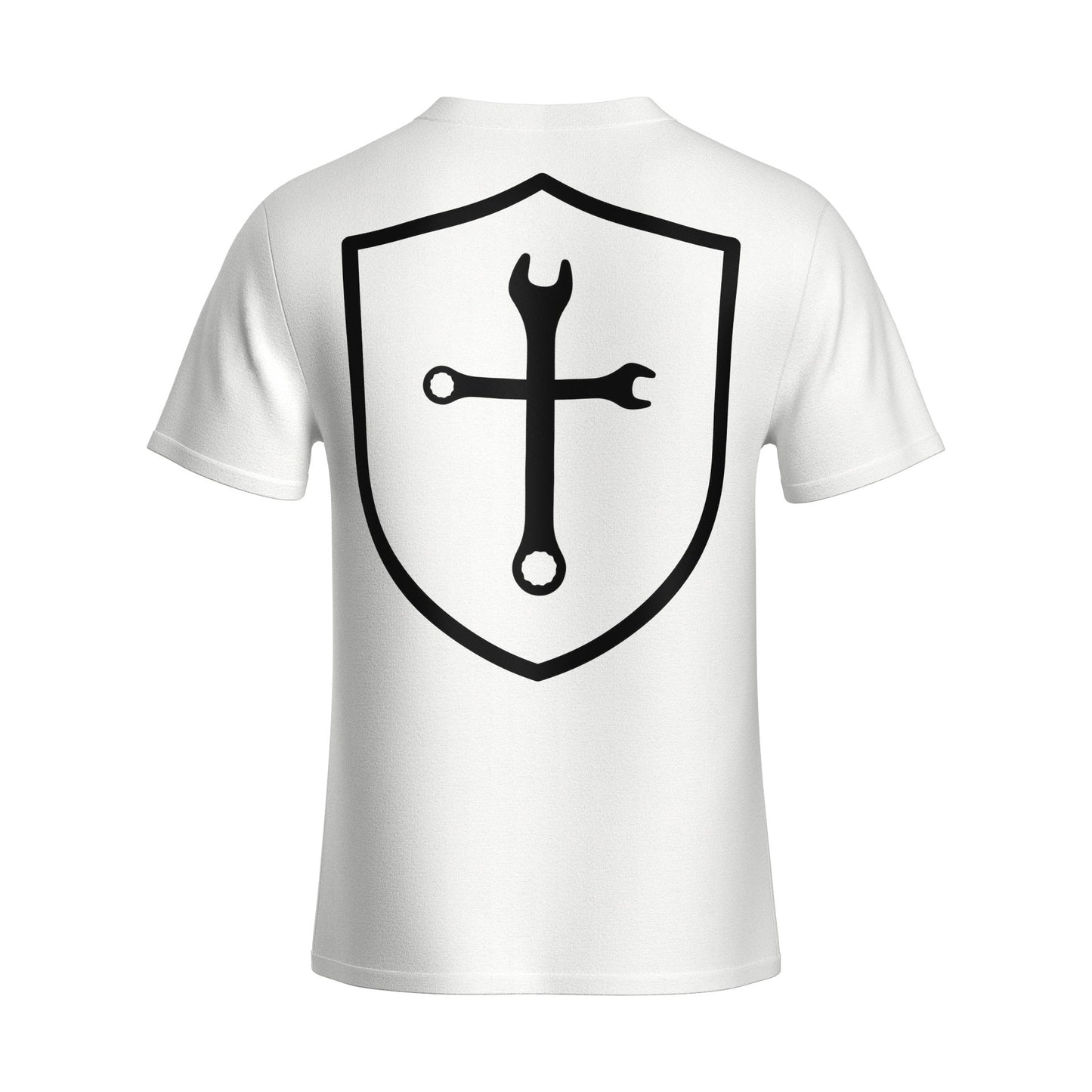 FORGED TO SERVE CROSS T-SHIRT - WHITE