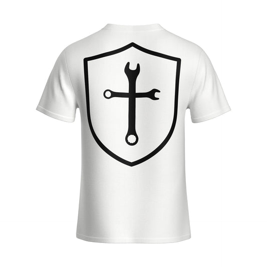 FORGED TO SERVE CROSS T-SHIRT - WHITE