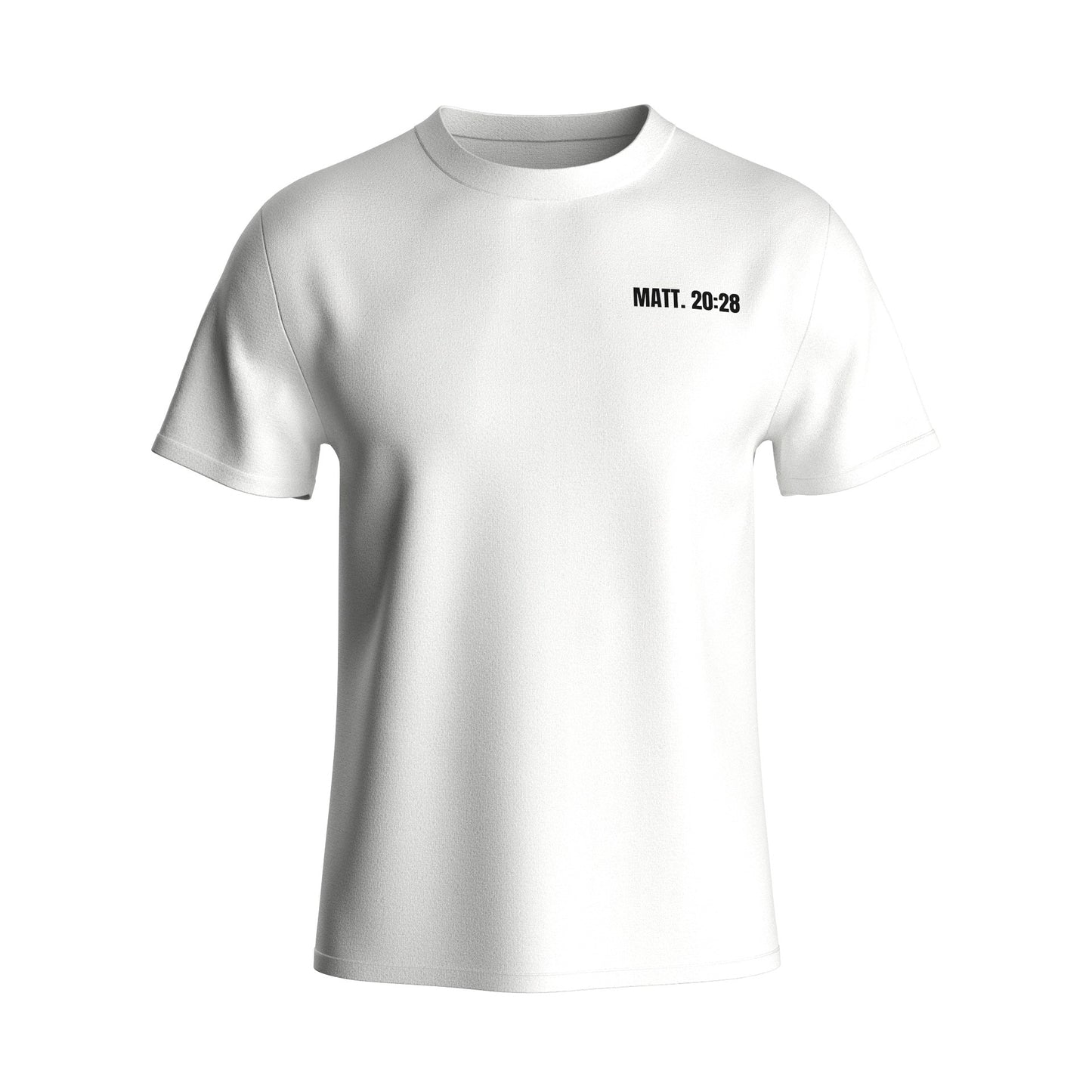 FORGED TO SERVE STAMP T-SHIRT - WHITE